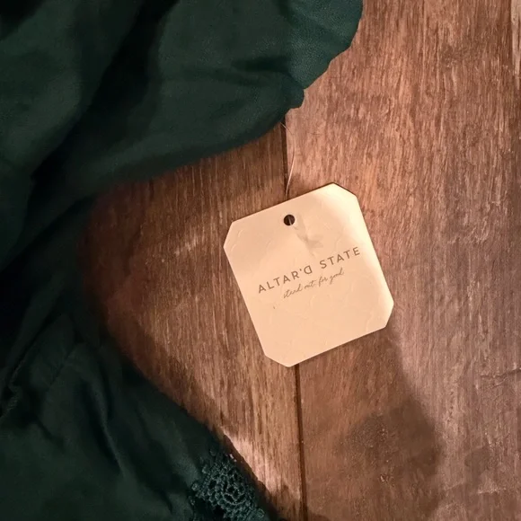 Altar'd State Deep Green Mini Dress - Picture 4 of 5